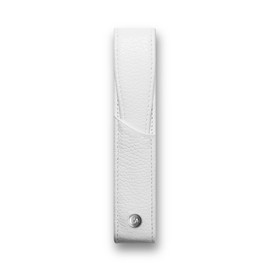 Caran d'Ache Leman Leather Single Pen Case - White, CD6201.001