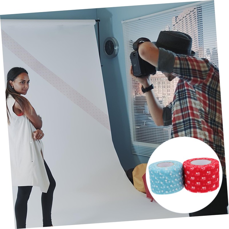Hohopeti 2 Rolls Dots Pattern Net Yarn Decorative Mesh for