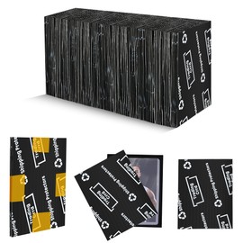 200 Pack Trading Card Shipping Protector Coolrunner 3.5" x 4.5" Plastic Card Protectors Card Mailers durable Card Savers for Trading Cards Hard Plastic Flats for Card Breakers, Black (Black)