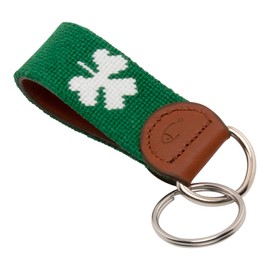 Huck Venture Shamrock Needlepoint Key Fob & Keychain (Shamrock)