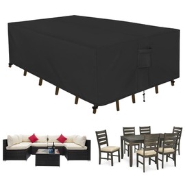 Outdoor Waterproof Furniture Cover, Rectangle Patio Sectional Sofa Set Cover Dinning Table and Chairs Covers, Couch Loveseat Protector Cover 79" L