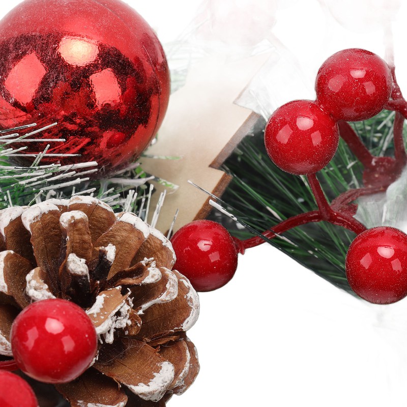 Christmas Wreath Hand Made Simulation Pine Cone Wreath Christmas Gift