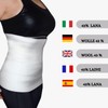BODYPERFECT Teratex Bianco Elastic Compression Belt, Back Bandage, Abdominal Bandage,