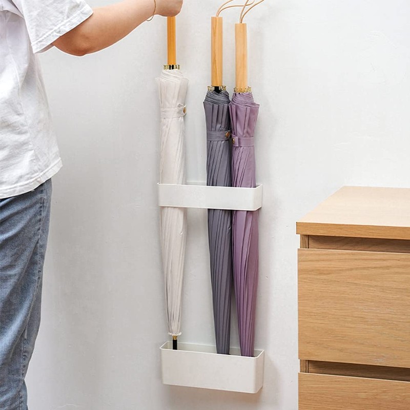 NSVJVY 2Pcs Umbrella Stand Holder, Adjustable Wall Mounted Umbrella Holder