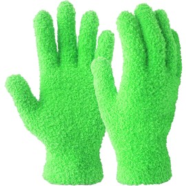 Evridwear Microfiber Plant Dusting Gloves Reusable Leaf Cleaning Glove for Houseplants,Blinds,Furniture and Small Objects