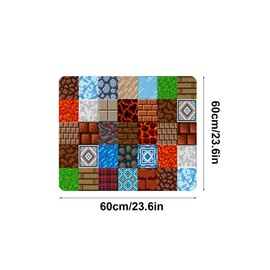 FengFaer Washer Top Cover Mat Dust Cover Pad for Washer Dryer, Brick Plaid Print Washer and Dryer Covers for The Top, Dryer Top Protector Mat,Anti-slip Washing Machine Top Protector (23.6" x 23.6")