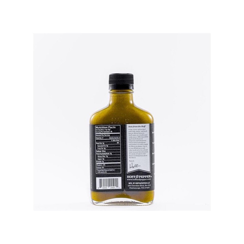 Hoff & Pepper Mean Green Hot Sauce, 6.7 FZ