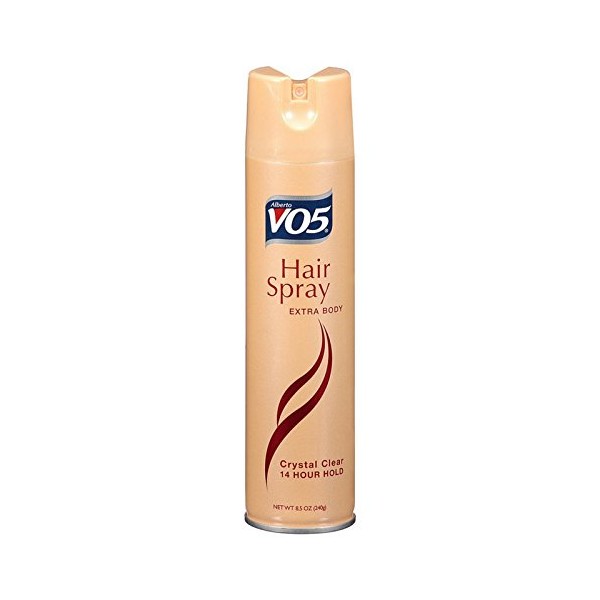VO5 Hairspray Extra Body Crystal Clear 8.5 oz ( Packs of 9)