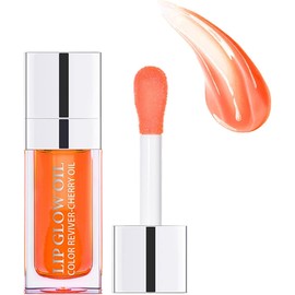 Littryee Cherry Lip Oil - Alivia Los Labios Agrietados Y Mejora El Brillo Brillo De Labios Hidratante De Larga Duración, Lápiz Labial Líquido De Color Transparente Teñido con Aceite Natural