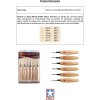 Flexcut Mixed Profile Wood Carbon Steel 6pc Carving Knives Micro