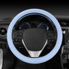 Carbella Ultra Soft Blue Steering Wheel Cover, Car Accessories for