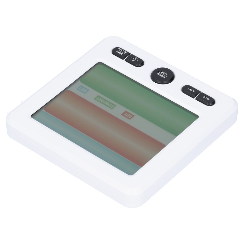 LCD Electronic Alarm Clock Temperature Humidity Monitoring Alarm for Indoor