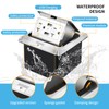Vagueior Pop-Up Floor Box Kit, Waterproof Electrical Outlet Cover Box,
