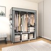 VTRIN Portable Closet Wardrobe for Hanging Clothes Closet with Cover,