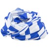 Bandana.com Checkered White and Blue Tube Headband - Single Piece
