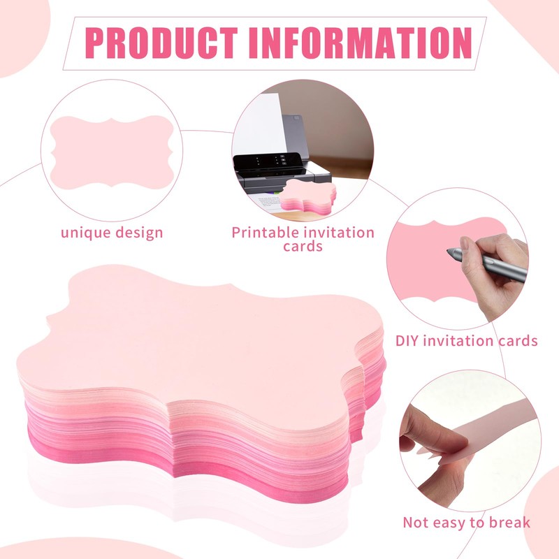 150 Pack Pink Index Cards 3x5 Colored Blank Index Cards