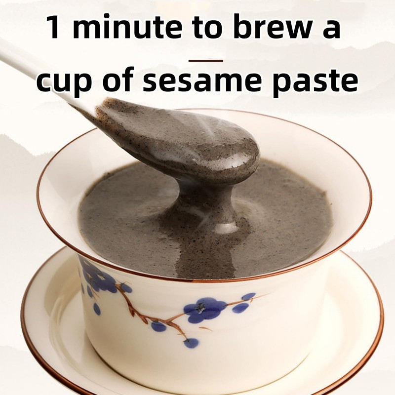 Black Sesame Walnut Black Bean Powder，Grain Congee，Chinese Yam Black Sesame