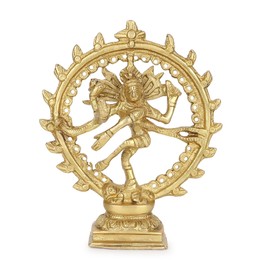 Brass Figure Nataraja 17 cm high Natraj Dancing Shiva Hindu God