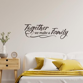 Vancetyno Together We Make A Family Vinyl Wall Decal Inspirational Sayings Wall Art Living Room Decal Home Decoration
