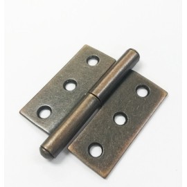 FixtureDisplays 2PK Antique Copper Closet Hinge Wood Gift Box Cabinet Drawer Hinge Door Hinge