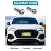 RCKJNJ License Plate Covers Frames- 2 Sets Car Plate Protectors,