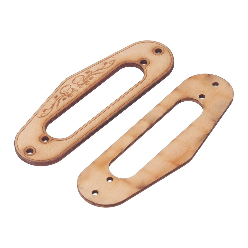 2PCS Pickup Mounting Ring Natural Maple Hard Decorative Single Coil