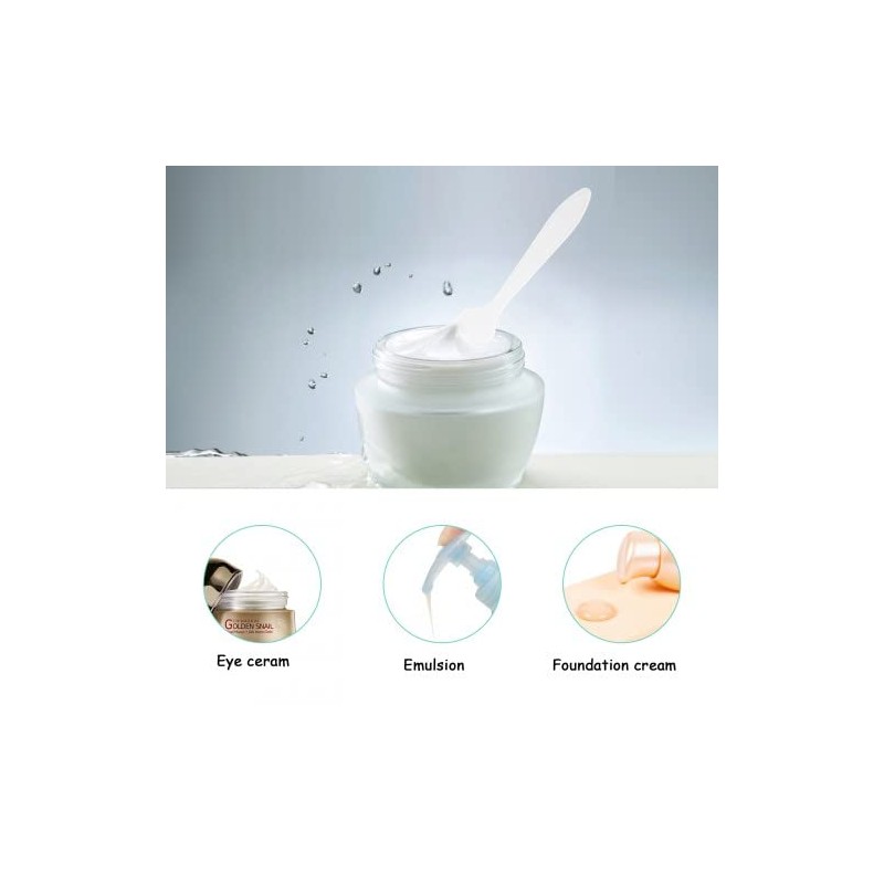 Dokpav 100PCS Disposable Cosmetic Mask Spoon, Plastic Mini Cosmetic Spatula