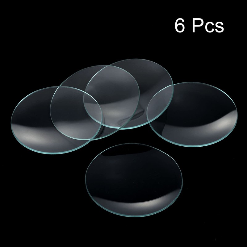 PATIKIL 80mm Diameter Clock Window 6 Packets Cup Cover Smooth