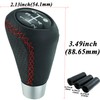 Abfer Shifter Knobs 5 Speed Manual Stick Shifting Handle Leather