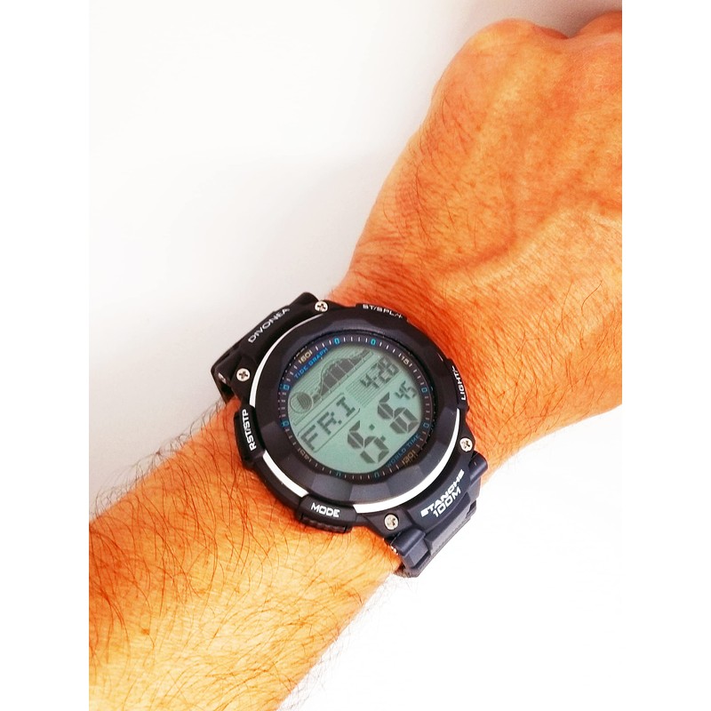 DiVONEA Digital Watch with Tide Indicator and Moon Phase
