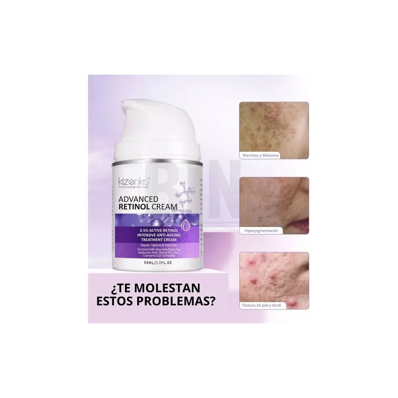 Crema Facial Reafirmante Retinol 2.5%+ Aloe Vera Antiarrugas