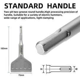 Greywolf SDS Plus Chisel Drill Bit, 3 Inch 20° Crank Angle Wide Bend Chisel, 40CrMo Alloy Floor Scraper, Tile Removal for SDS Plus Rotary Hammer Drill Attachment