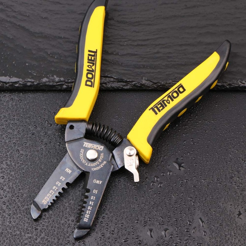 DOWELL 10-22 AWG Wire Stripping Tool Wire Stripper Cutter Pliers
