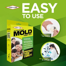 PRO-LAB DIY Mold Test Kit for Home Air Quality, Comprehensive Mold Detection with Expert Consultation, Pre-Paid Mailer, Detailed Emailed Report - Air & Surface Testing, 40 Lab Analysis Fee Required