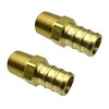 GRIDTECH (2 Pack) Brass 1/2” PEX to 1/4” NPT Male