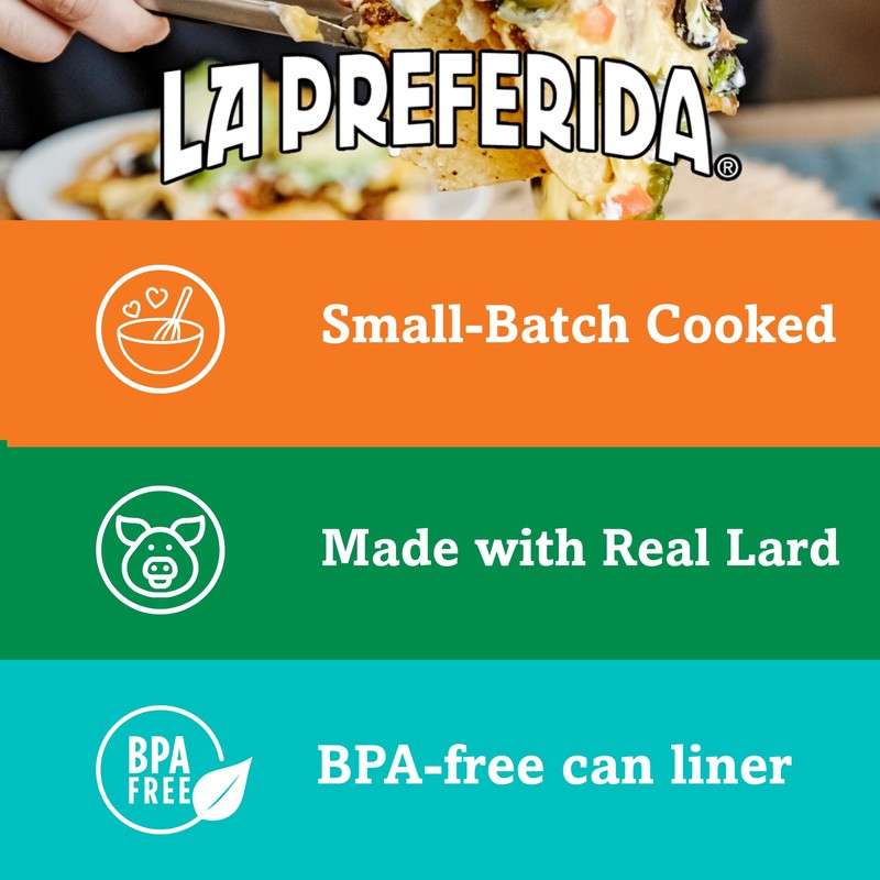 La Preferida Chorizo Refried Beans Heat & Serve for an