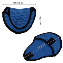 D Type Golf Club Head Covers, Woven Golf Club Mallet Putter Headcover Protection Bag Accessories (Blue)