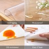 Zyntrifugal Clear Oval Table Cover Protector 52 x 70 in