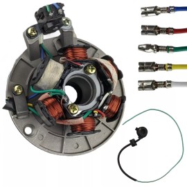 RedCap Stator Magneto 6 Coil 5-Wire AC with Plate for LIFAN Apollo SSR YX 125cc 140cc