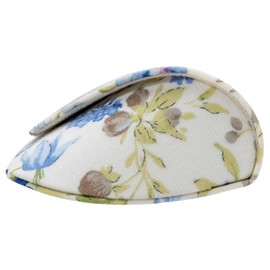 Pearl 092913 Glasses Case Semi-Hard Magnetic HA-136 Botanical Flower Blue