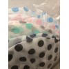Unbranded 6 Pack Polka Dot Shower Caps Reusable White/Black, Aqua,