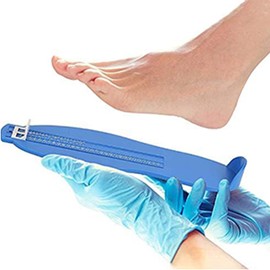Foot Measuring Device, Shoe Size Meter, Children's Foot Gauge, Shoe Size Measurement from 18 to 47 Meter, Foot Gauge for Children and Adults, Blue, 1 Piece