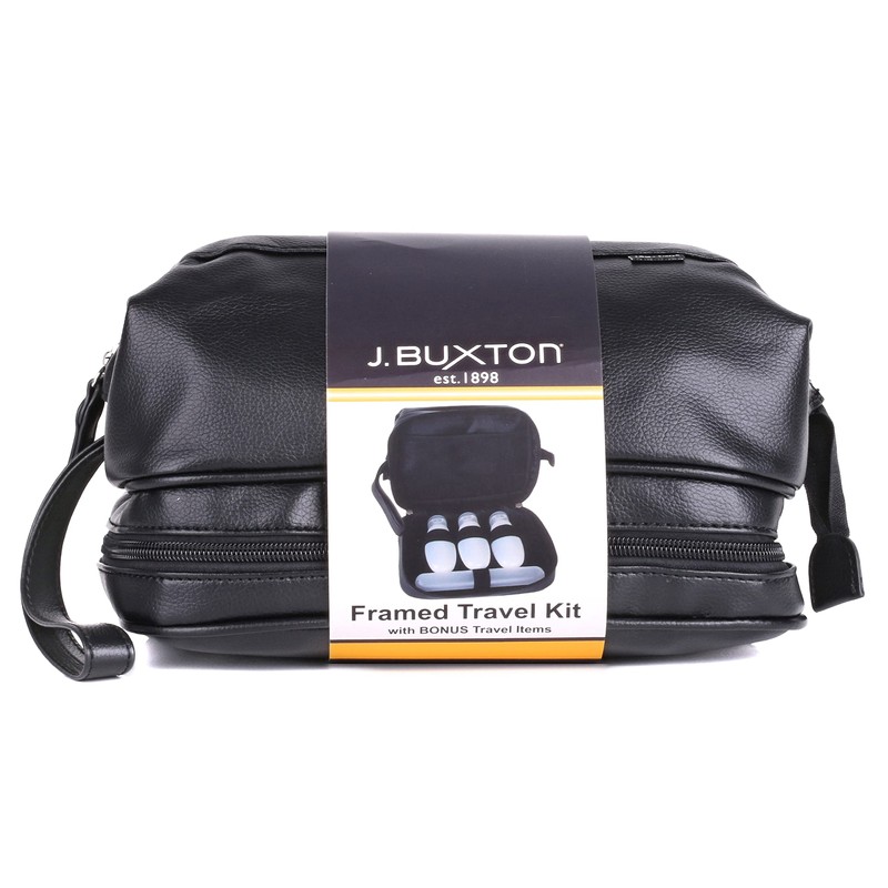 J. Buxton Travel Kit with Gifts Black