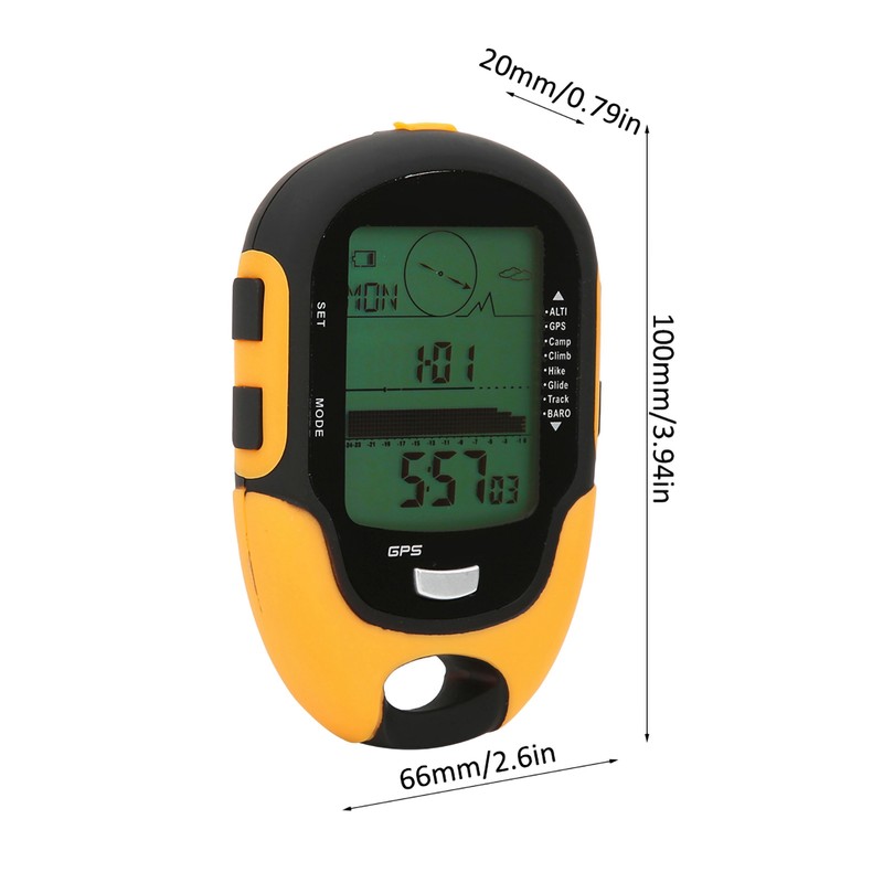 FR510 ABS IPX4 Waterproof Grade Outdoor Navigation Altitude Meter Temperature
