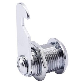 Cerraduras de gabinete con llave de 16 mm de cilindro de leva de seguridad para cajones, puertas, buzones, gabinetes, cajas de herramientas con 2 llaves de seguridad, herrajes para muebles (2 piezas)