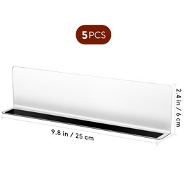 Baluue 6Pcs Plastic Shelf Dividers Magnetic Closet Shelf Organizer Divider Separator Clapboard for Storage Bedroom Bathroom Kitchen Office Supermarket 6CM