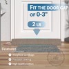 SYIPO Triangle Door Draft Stopper，35.4" Weighted Under Door Draft Blocker