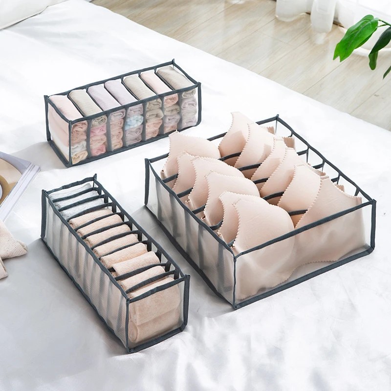 Closet Organizer Underwear Socks – Drawer Divider Storage Box, Foldable
