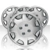 Brighter Design Set of 4 15" Push-on Silver Hubcaps for