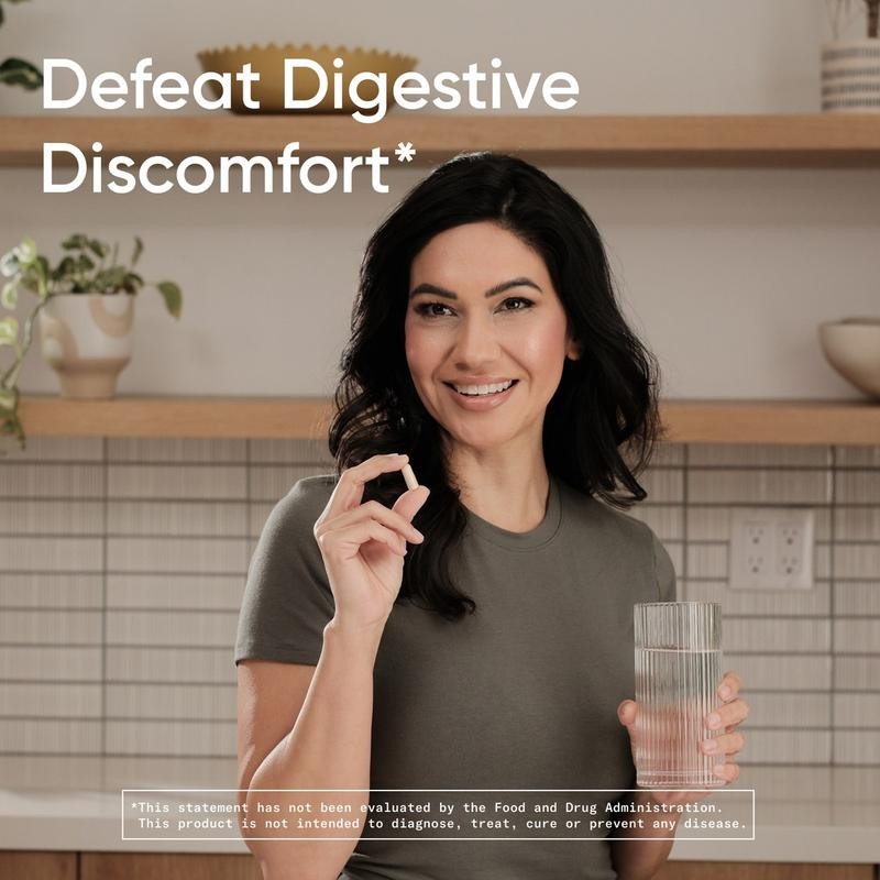 Sports Research Digestive Enzymes with Probiotics & Ginger - Plant